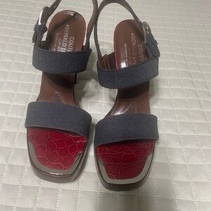 COUTURE DONALD J PLINER made in Italy Size 8 M Sandals